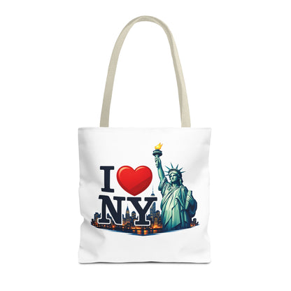 I  NY Statue of Liberty Tote Bag — New York City Souvenir Canvas Tote