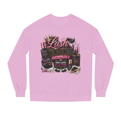 Eyelash Artist Crewneck Sweatshirt — “Lash Technician” Beauty Salon Graphic
