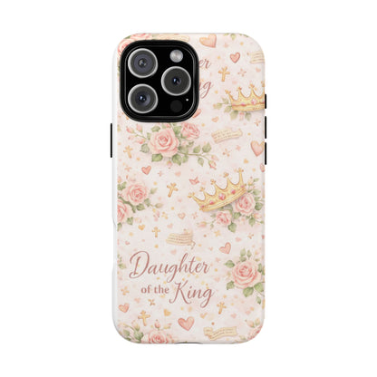 Daughter of the King Floral Phone Case — Tough Magnetic Protective Cover
