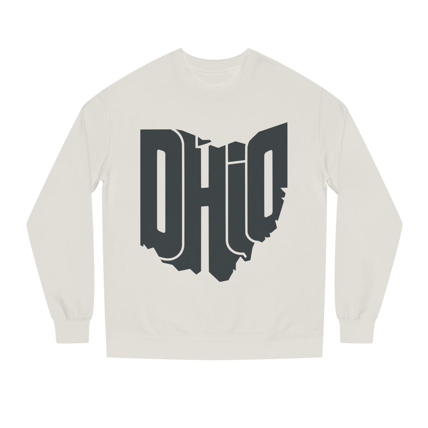 Ohio State Outline Crewneck Sweatshirt — Bold 'OHIO' Map Graphic