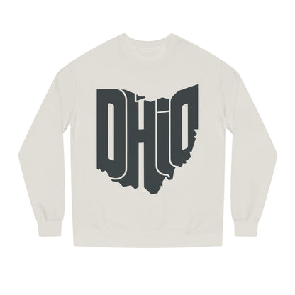 Ohio State Outline Crewneck Sweatshirt — Bold 'OHIO' Map Graphic