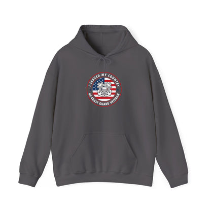 I Served My Country US Coast Guard Veteran Hoodie