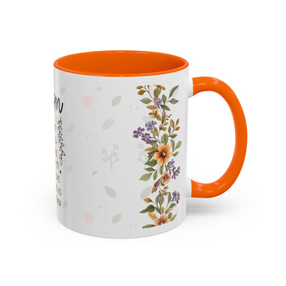 Mom Floral Coffee Mug — "Mom: The Quiet Strength..." Sentimental Mother's Day Gift (11/15oz)