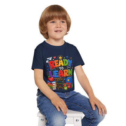 Toddler T-Shirt — "Ready to Learn" Back-to-School Kids Tee