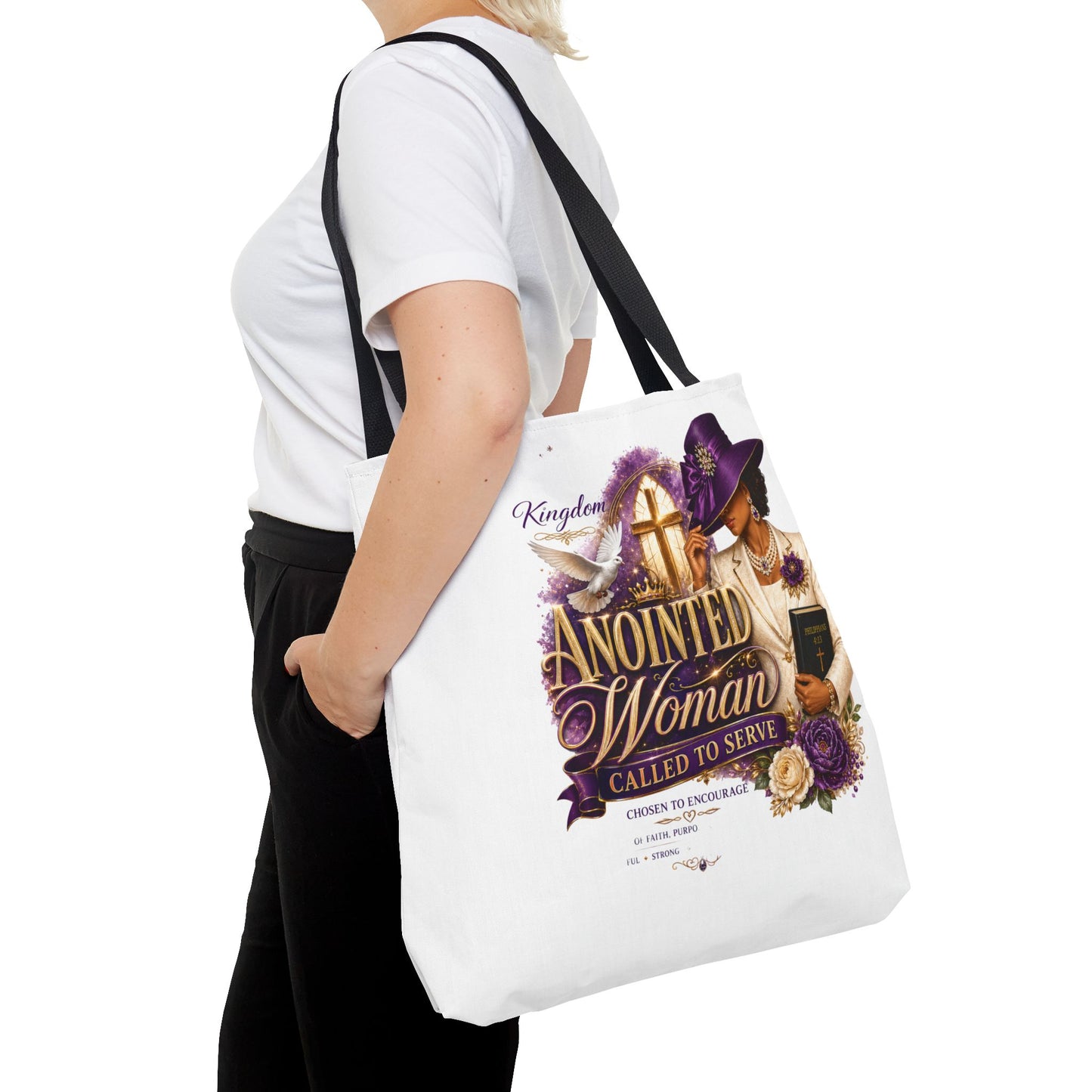 Anointed Woman Tote Bag – 'Called to Serve' Faithful Church Purse