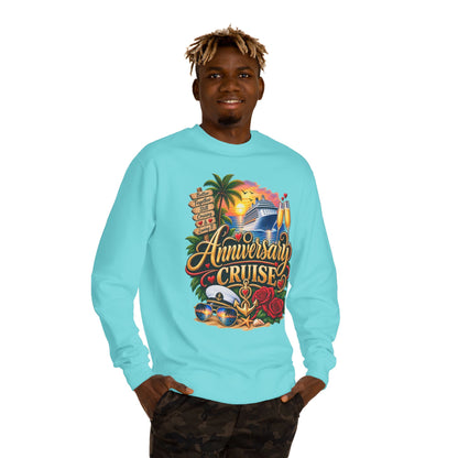 Anniversary Cruise Sweatshirt — Romantic Cruise Vacation Crewneck