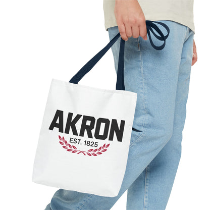 Akron Est. 1825 Tote Bag — City Pride Canvas Tote