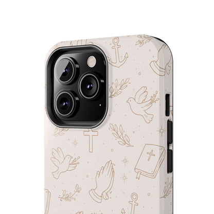 Symbols of Grace Phone Case | Christian Floral iPhone Case