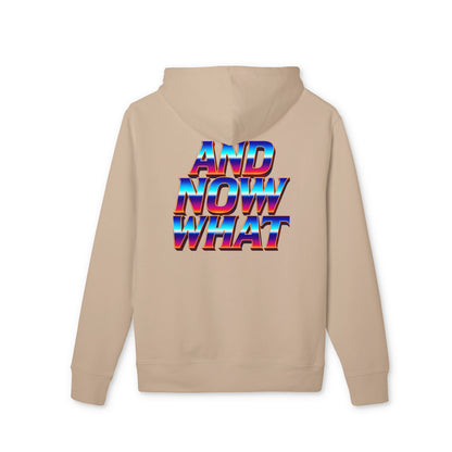 And Now What Hoodie — Retro Gradient Text Pullover
