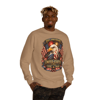 250th Anniversary United States Eagle Sweatshirt – 1776–2026 Patriotic Crewneck