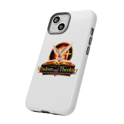 Wisdom and Theology Phone Case — Christian Dove & Cross Protective Tough Case