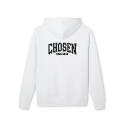 Chosen Hoodie – 'Chosen' College-Style Graphic Pullover (1 Peter 2:9)