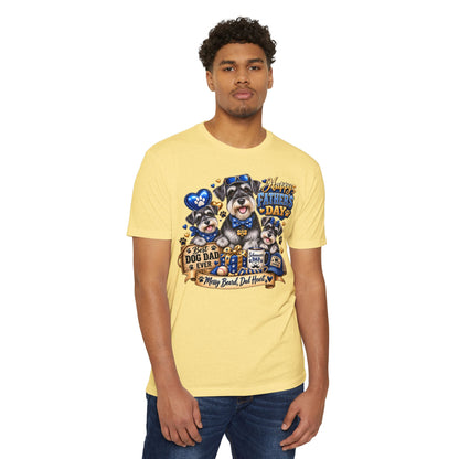 Father's Day Dog Dad T-Shirt – "Best Dog Dad Ever" Paw Print Tee