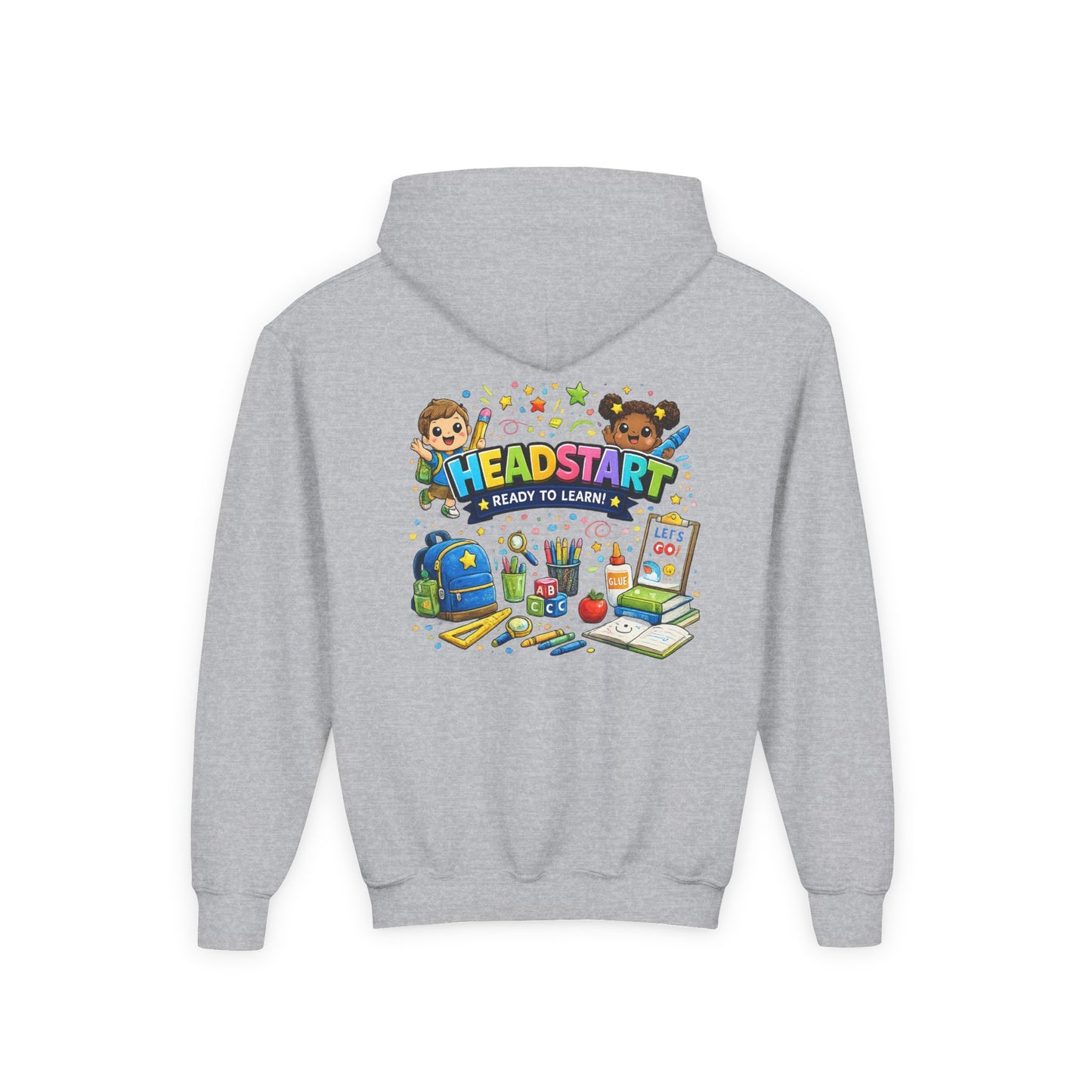 Head Start Kids Hoodie – 'Ready to Learn' Back-to-School Youth Sweatshirt