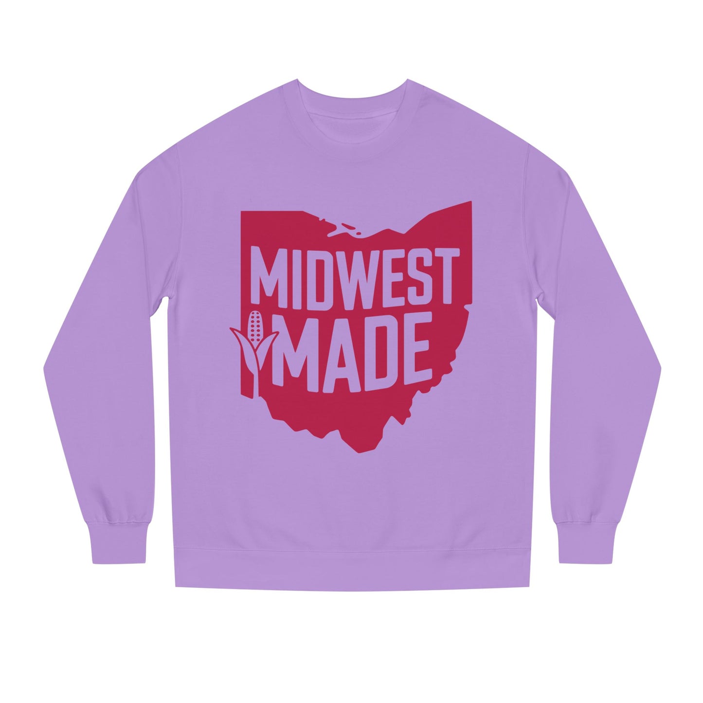 Midwest Made Sweatshirt — Ohio State Outline Corn Graphic Crewneck