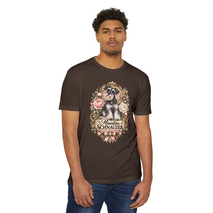 Miniature Schnauzer Floral T‑Shirt