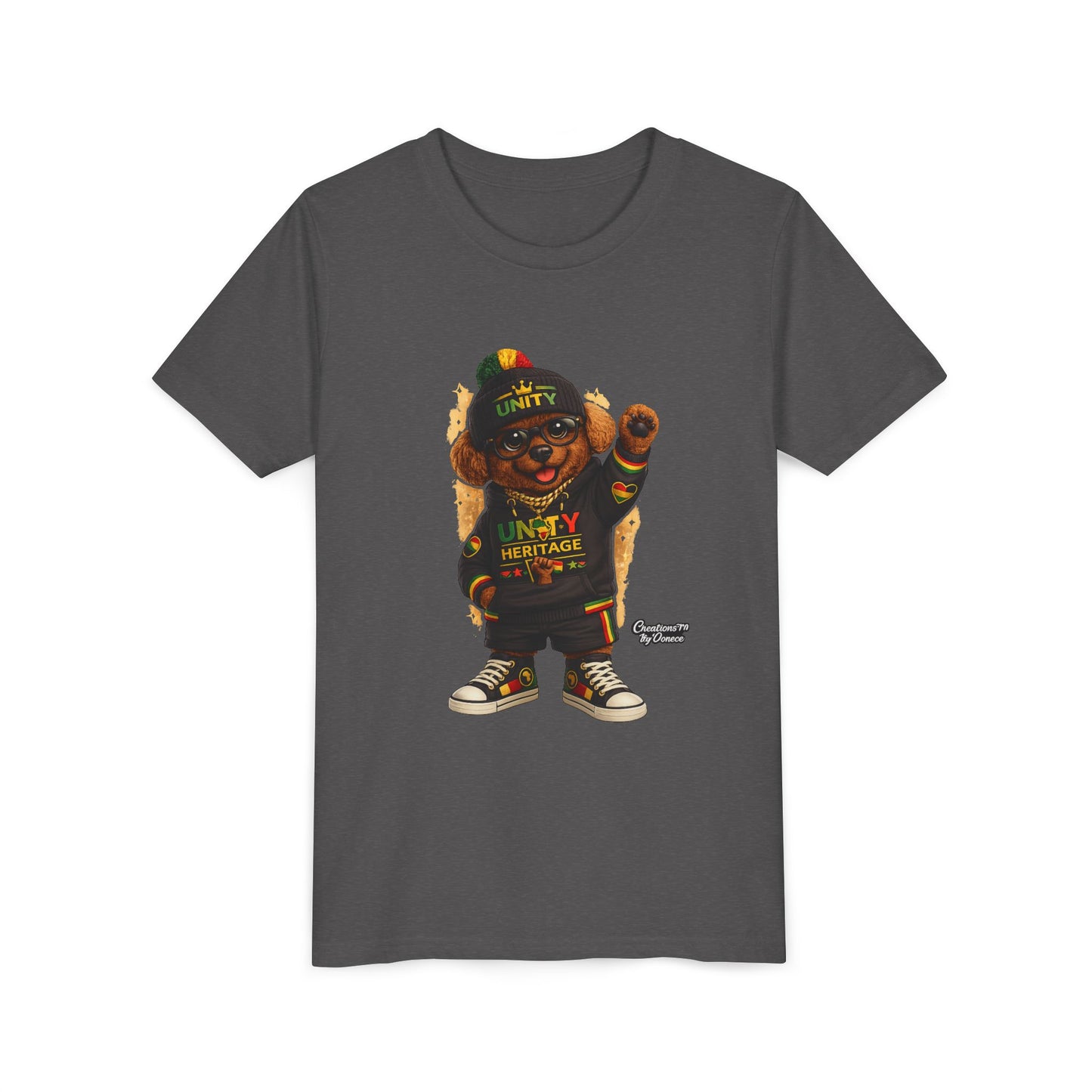 Kids Unity Heritage Tee — Youth Short Sleeve Shirt with 'Unity' Design