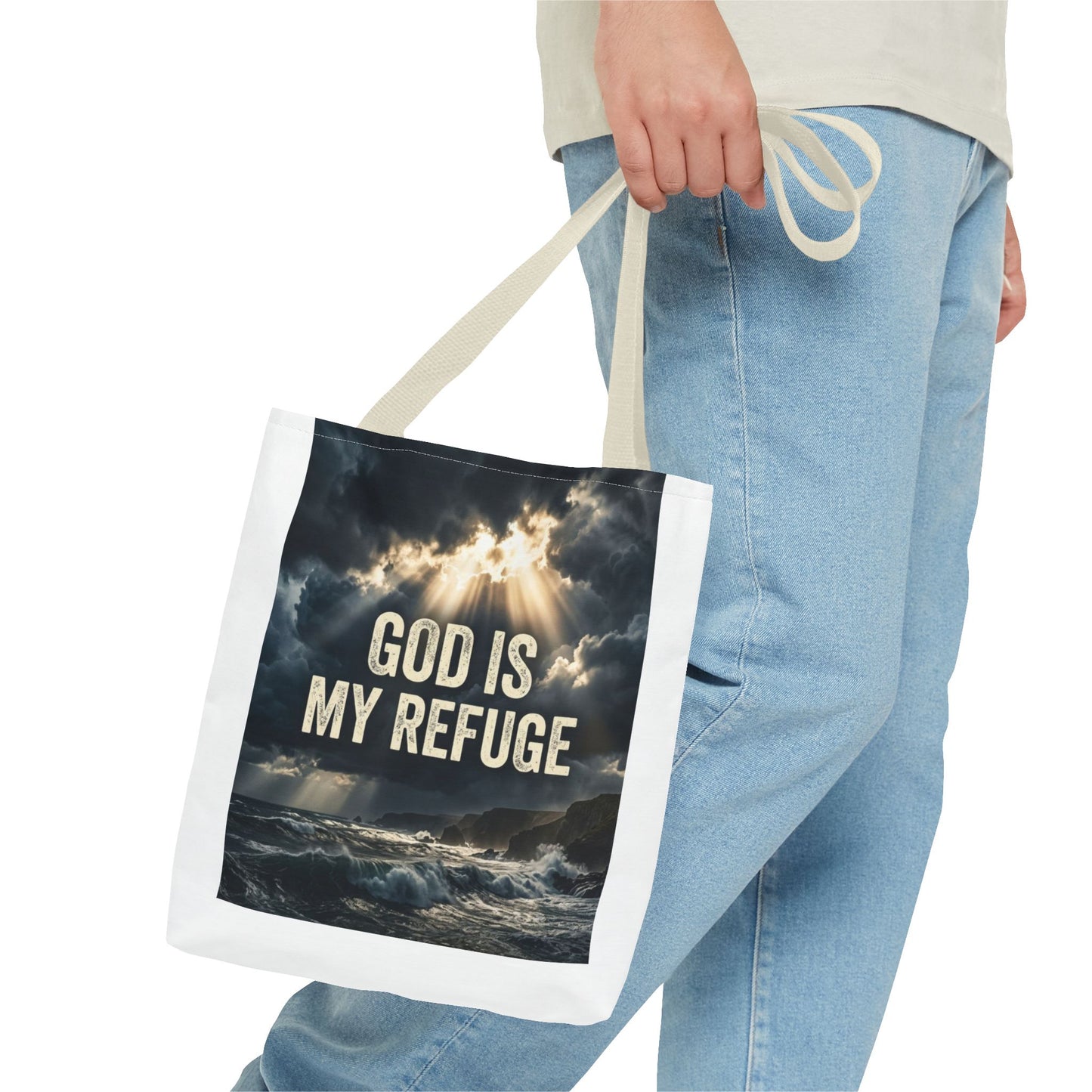 "God Is My Refuge" Tote Bag