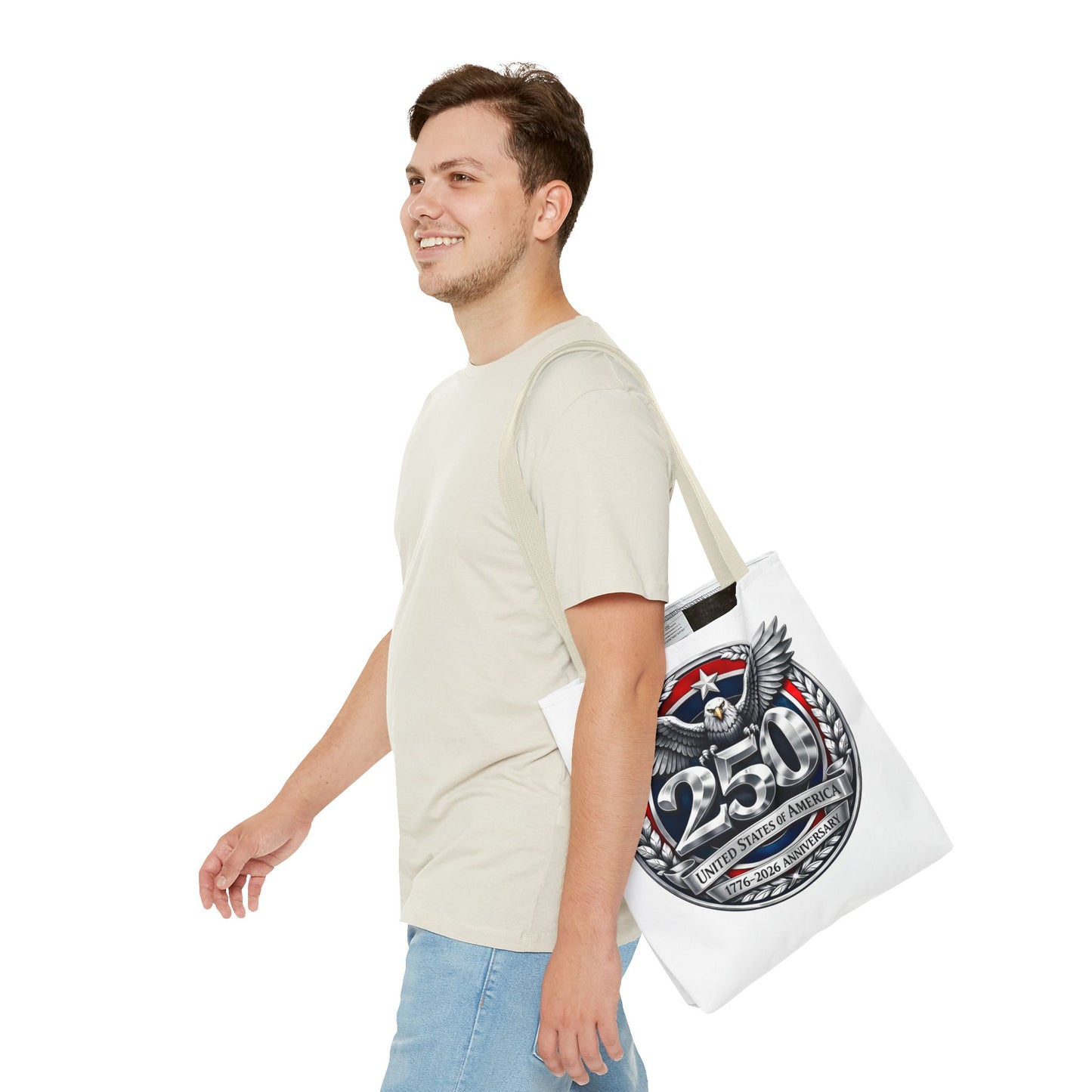 250th USA Anniversary Tote Bag — Patriotic Eagle 1776–2026 Commemorative Tote