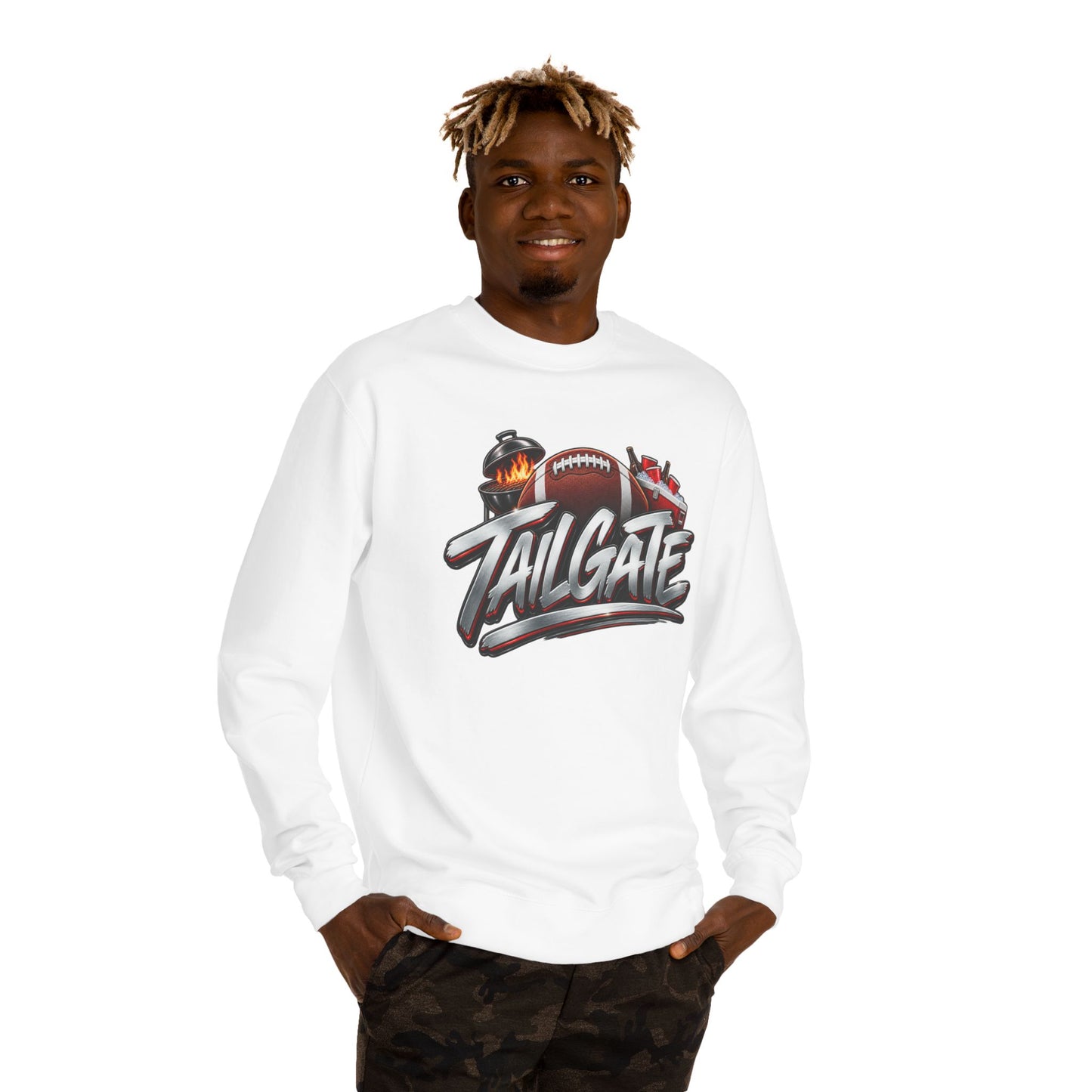 Tailgate Crewneck Sweatshirt — Football Grill & Game Day Pullover