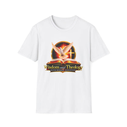 Wisdom and Theology T-Shirt — Dove, Bible & Cross Christian Tee