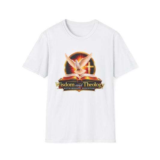Wisdom and Theology T-Shirt — Dove, Bible & Cross Christian Tee