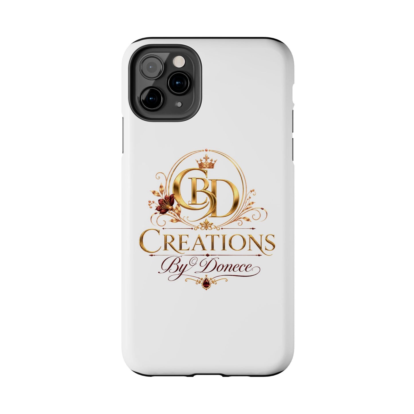 BD Creations By Donece Elegant Logo Tough Phone Case — Protective iPhone Cover