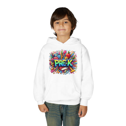 Pre-K Kids Hoodie — Colorful Back-to-School Preschool Sweatshirt