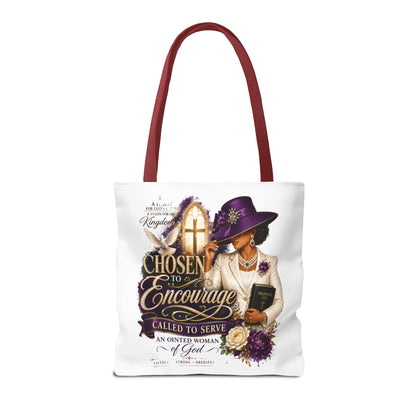 Christian Encourager Tote Bag — "Chosen to Encourage" Design