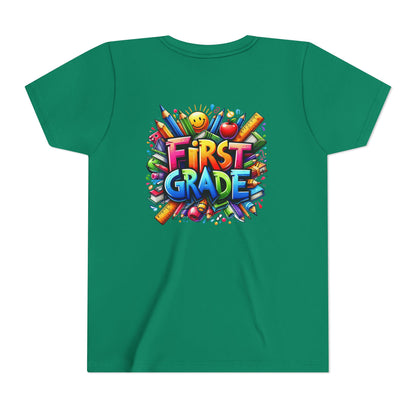 First Grade Kids Tee — Colorful Back-to-School Shirt for Boys & Girls