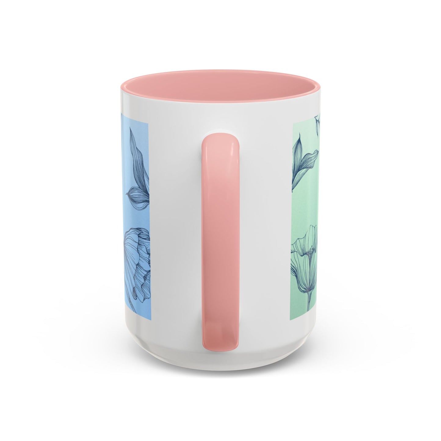Mother's Heart Floral Accent Coffee Mug — "A Mother's Heart Never Fades"