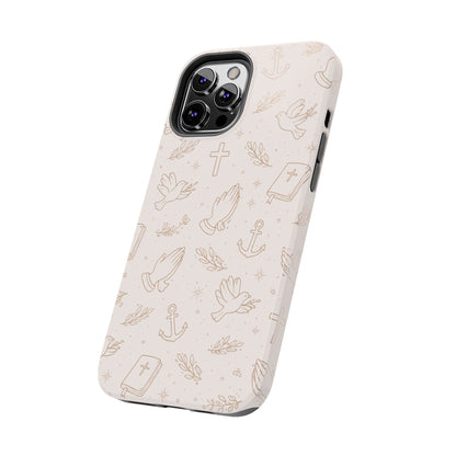 Symbols of Grace Phone Case | Christian Floral iPhone Case