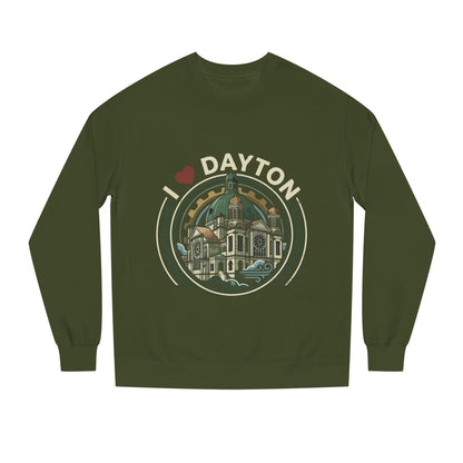 I  Dayton Crewneck Sweatshirt — Retro City Landmark Pullover