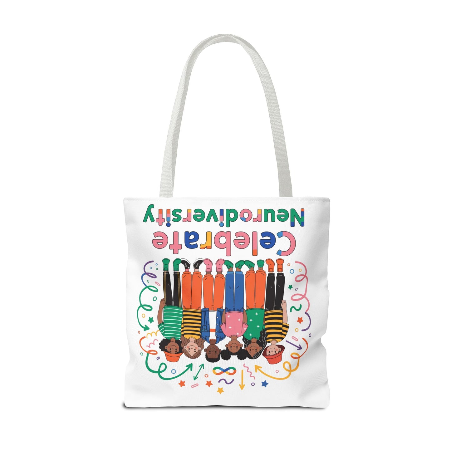 Celebrate Neurodiversity Tote Bag — Inclusive Pride Reusable Shopper