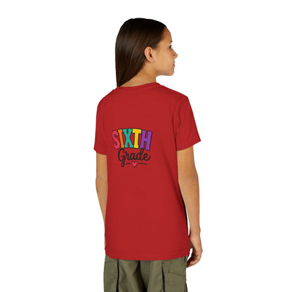 Sixth Grade Youth Tee – Colorful Back to School Shirt