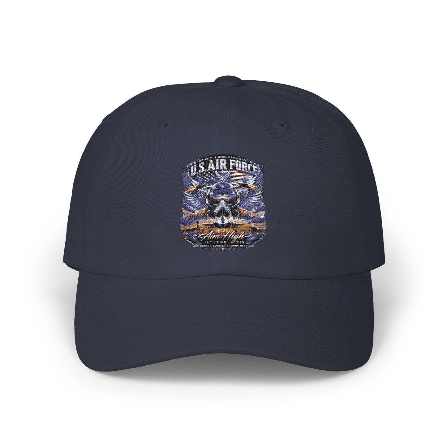 U.S. Air Force Embroidered Dad Cap — Military Veteran Baseball Hat