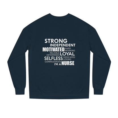 Nurse Word Cloud Sweatshirt — Strong Independent Motivated Loyal Selfless