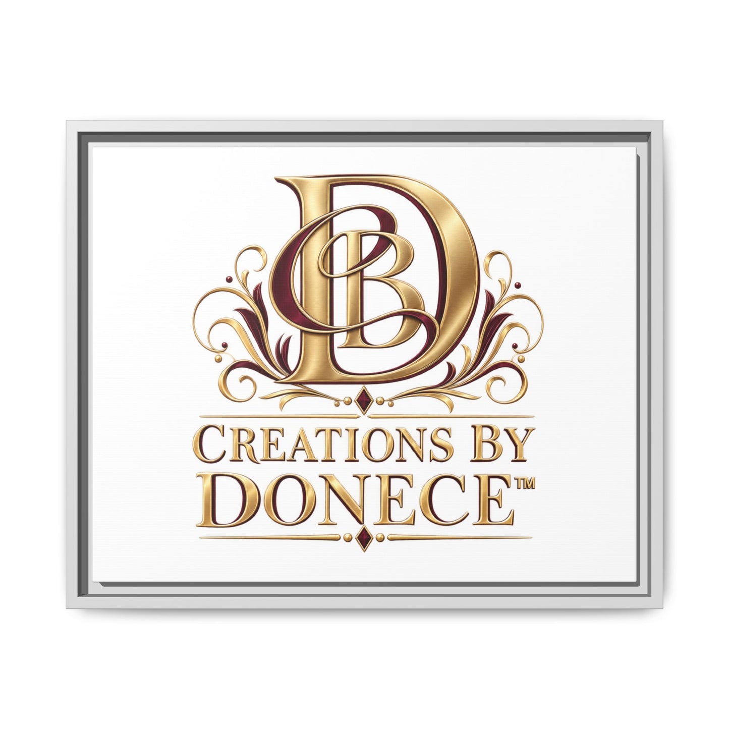 Framed Matte Canvas – Creations By Donece Logo Wall Art