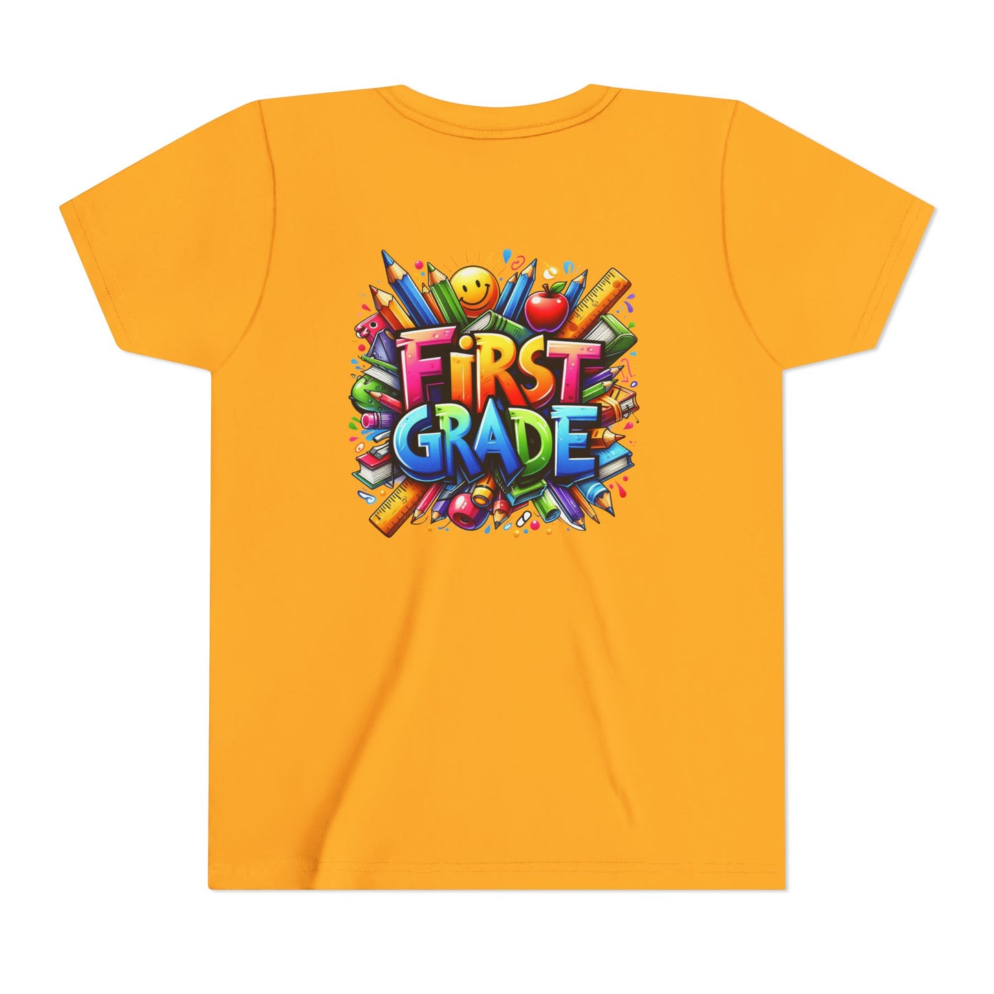 First Grade Kids Tee — Colorful Back-to-School Shirt for Boys & Girls