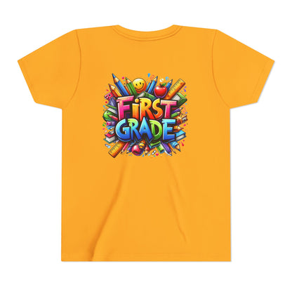 First Grade Kids Tee — Colorful Back-to-School Shirt for Boys & Girls