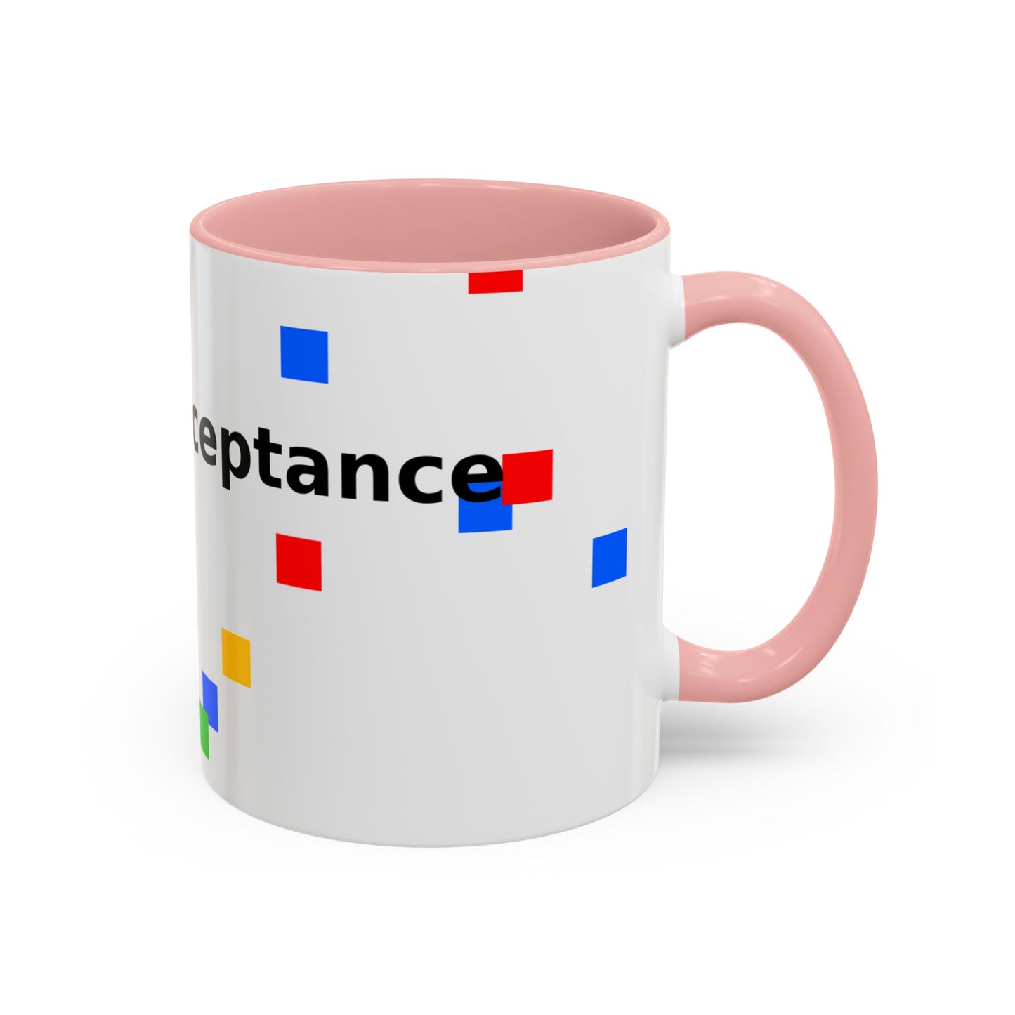 Autism Acceptance Accent Coffee Mug – Colorful Puzzle Square Design (11/15 oz)