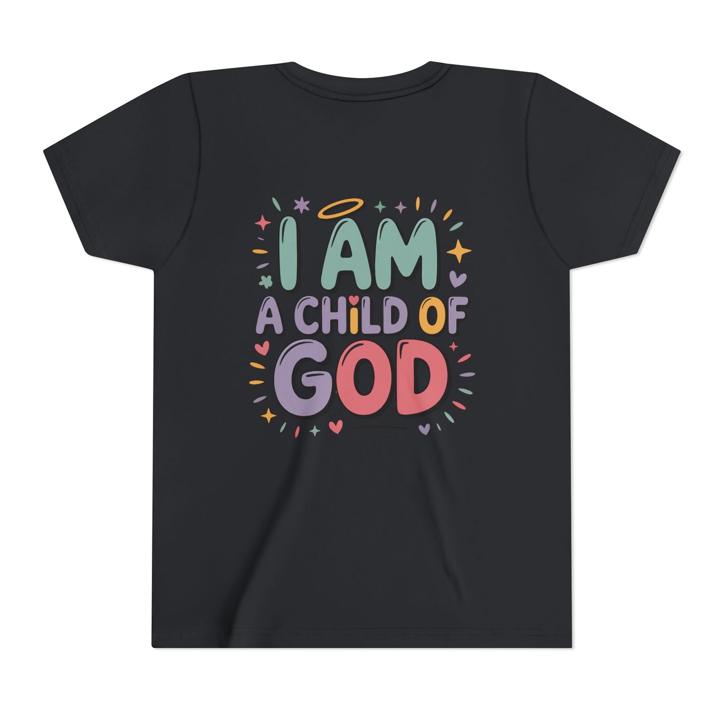I Am A Child of God Youth Tee — Cute Pastel Christian Kids T-Shirt