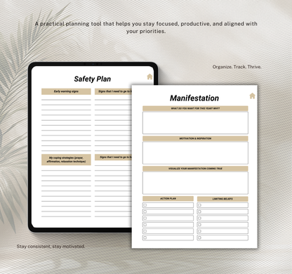 Vision Board Planner | Goal Setting & Manifestation Digital Planner