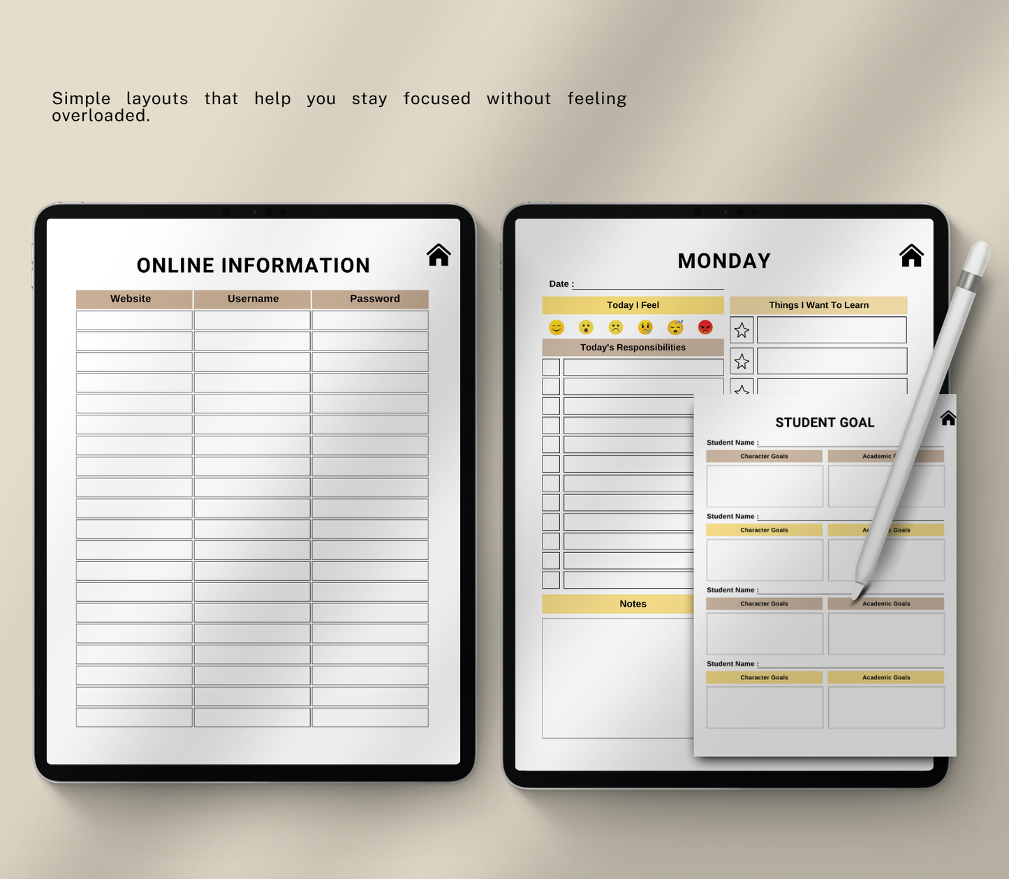 Home School Planner | Printable Lesson & Daily Schedule Organizer