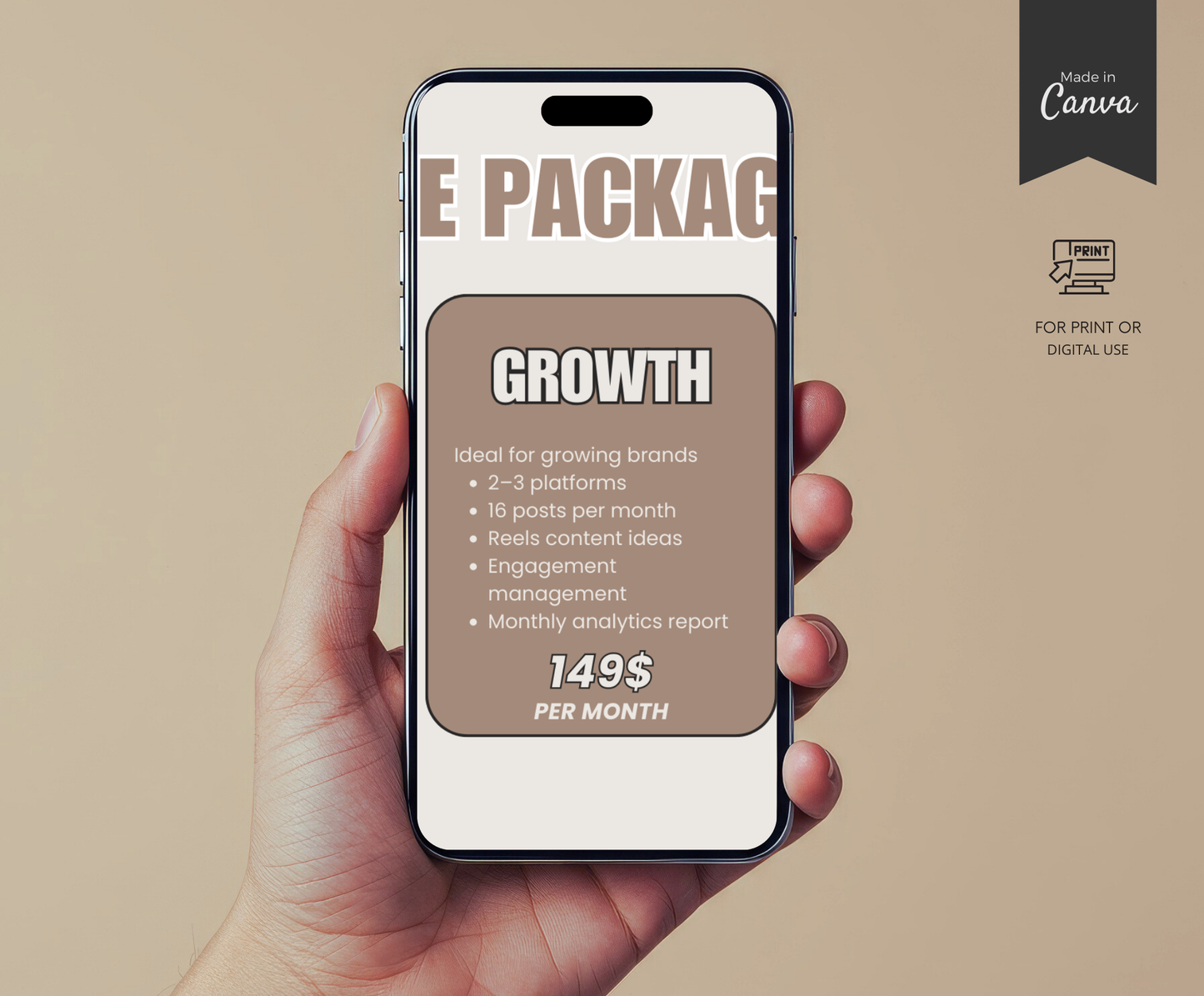 Social Media Portfolio | Editable Canva Media Kit Template for Creators & Influencers