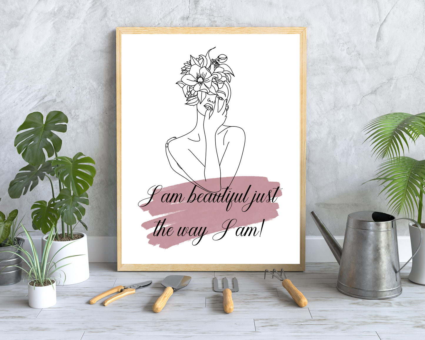 Woman Printable Wall Art | Inspirational Feminine Quote Poster, Empowerment &amp; Self-Love Decor, Printable Wall Art