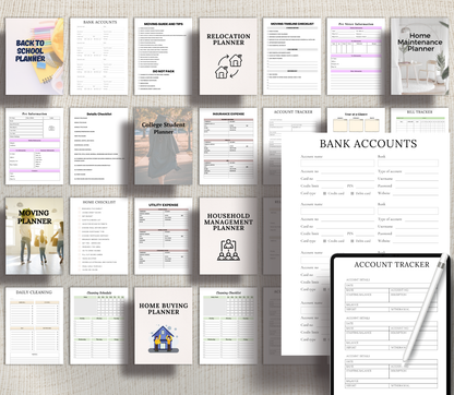 Home & Property PLR Bundle | Editable Canva Real Estate & Home Organization Templates