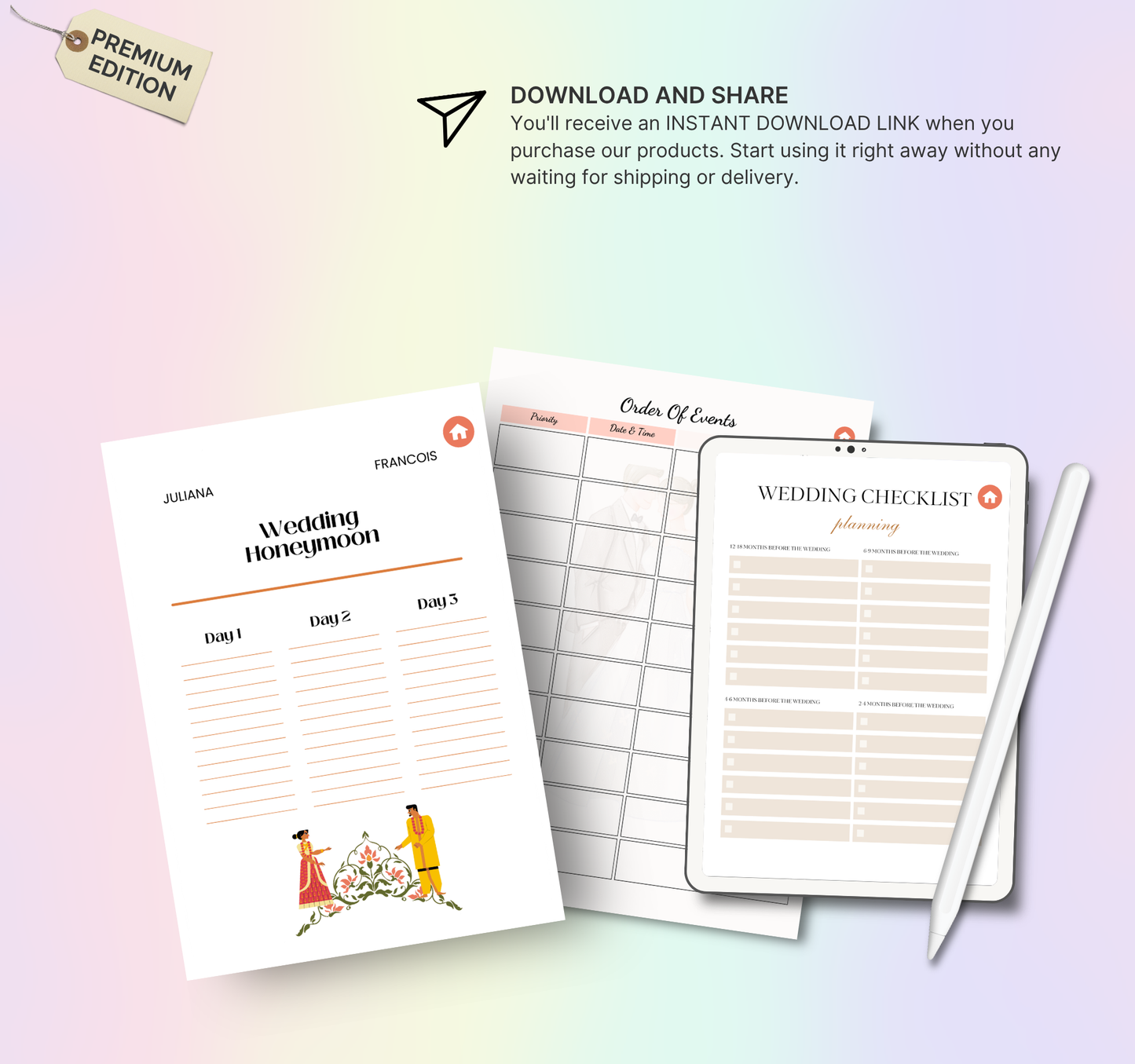 Wedding Planner | Printable & Editable Wedding Organizer