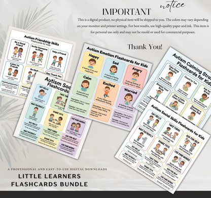 Autism Flashcards Mega Bundle | Printable Communication & Learning Cards PDF for Kids