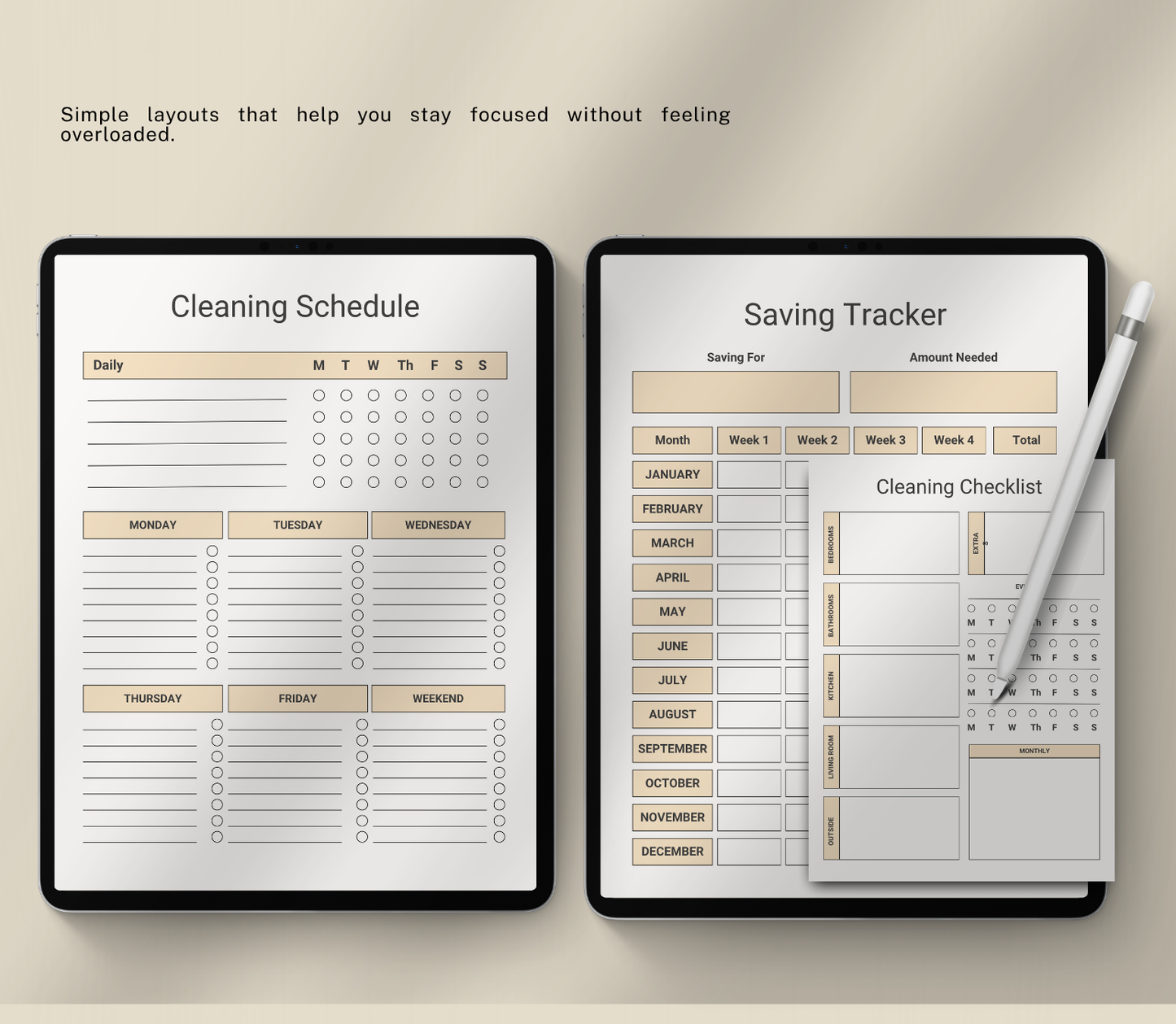 ADHD Productivity Planner | Printable Focus & Task Organizer